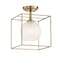 Designers Fountain 10in Cowen 1-Light Brushed Gold Interior Ceiling Light Semi Flush Mount 94511-BG - alternate 1